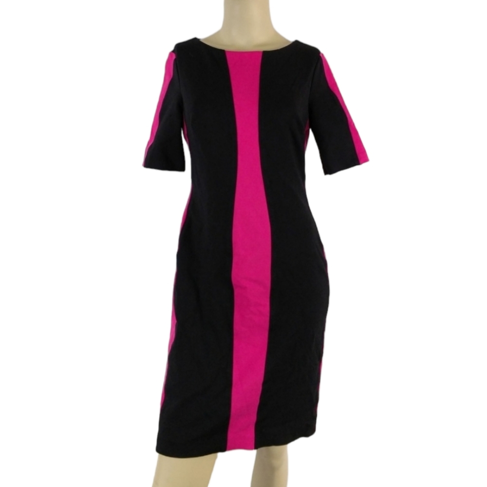 ANTONIO MELANI Colorblock Sheath Dress Womens Size 8